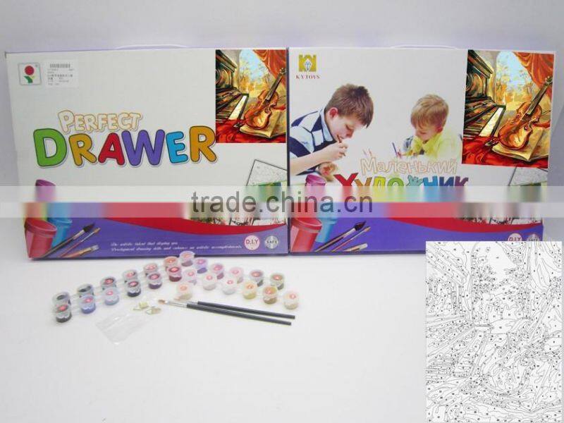 DIY handpainted oil painting by number Diy painting toys