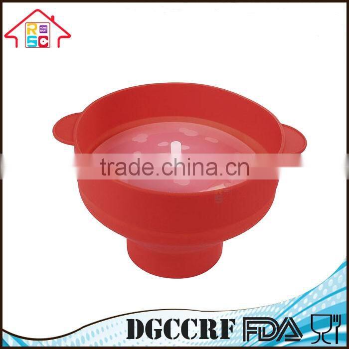 NBRSC Microwave Silicone Popcorn Popper Maker Collapsible Bowl with Handle Kitchen Tool Home DIY