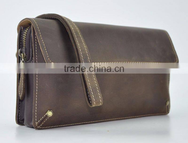 Men's cluth crazy horse genuine leather cluth