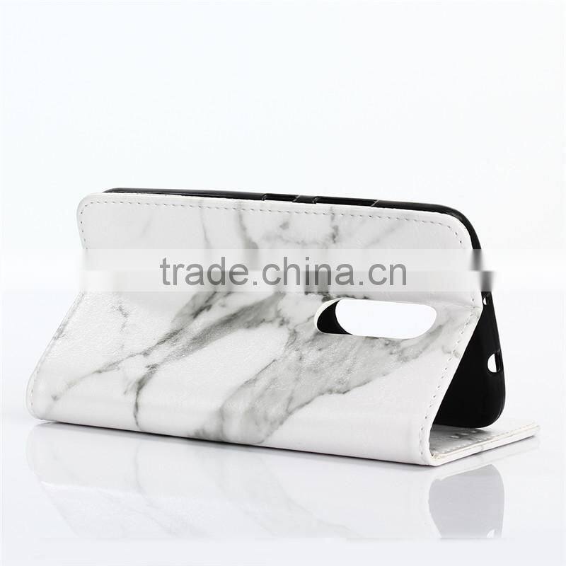 Noble design high quality marble PU card bumper/pocket cell phone case for Motorola