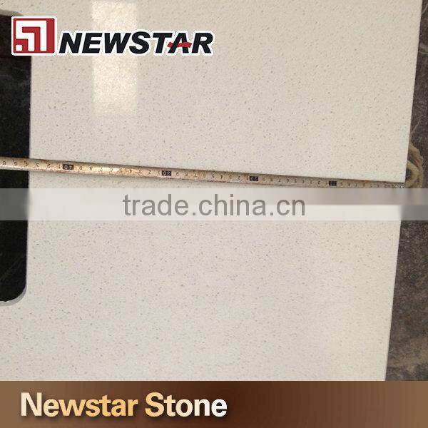 Engineered stone middle grain white quartz tiles price