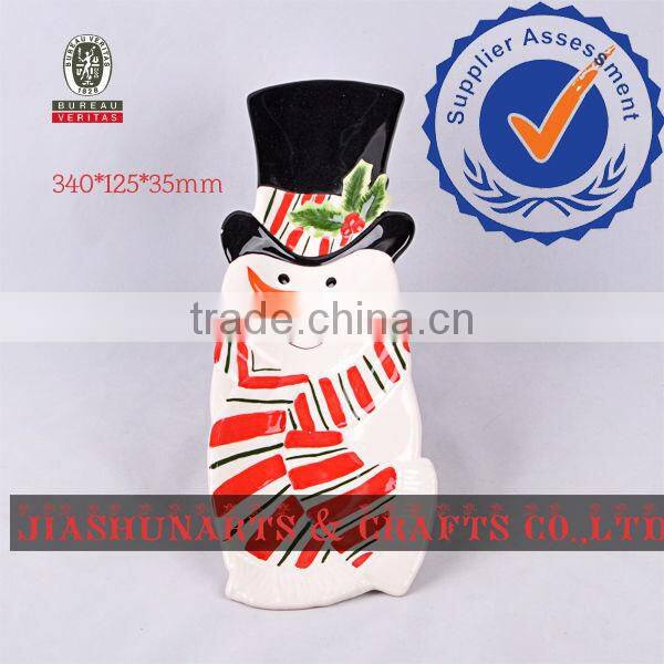 Christmas Snowman Decorative Ceramic Plates