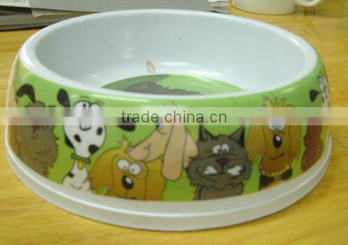 Meneed melamine plastic personalized silicone food dog bowl