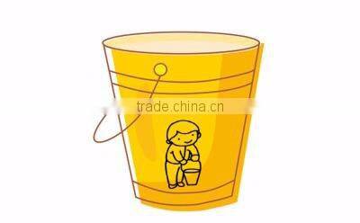 Galvanized bucket water bucket with handle