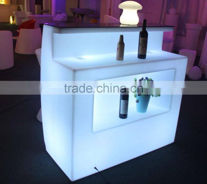 PE night club lighted led bar furniture bar counters design