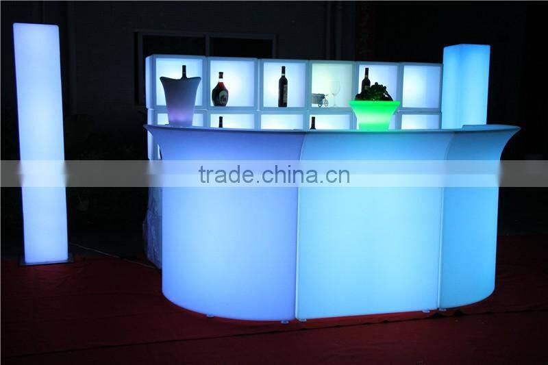 hight quality LED plastic bar counter for event or party using