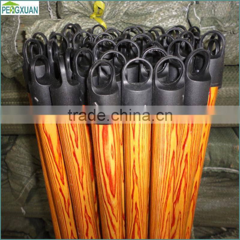 PVC coated wooden parts of the broom