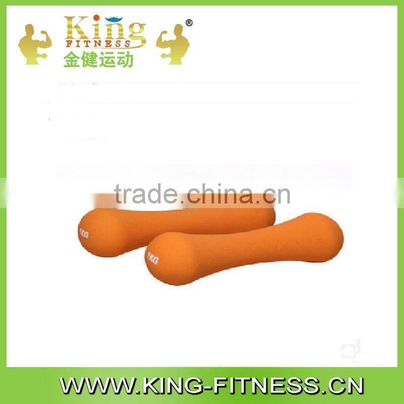 Colored Rubber Weight Plate Dumbbell