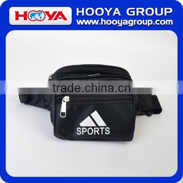 840D polyester black outdoor/travel/sport waist bag