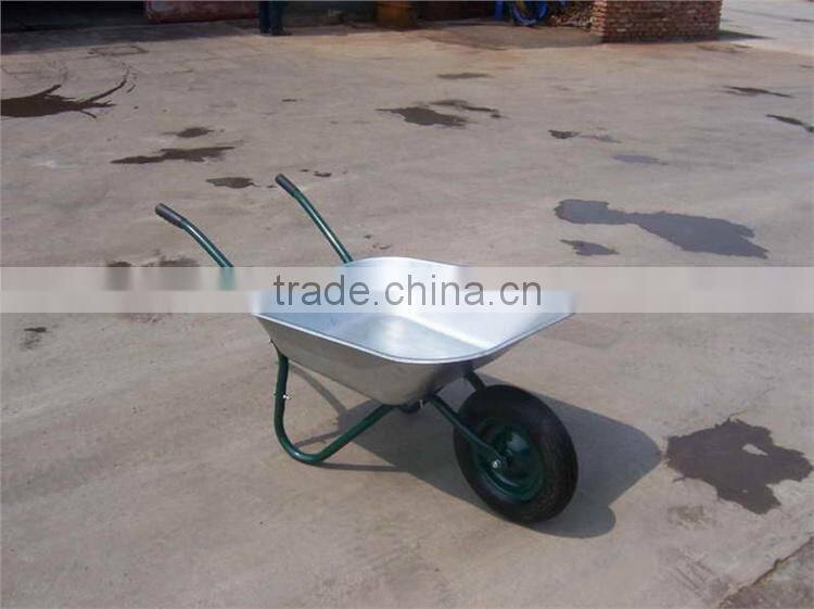solid wheel aluminum tub hand wheel barrow for agriculture