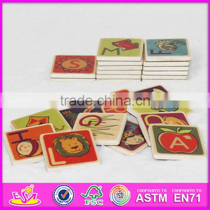 2016 brand new baby wooden scrabble toys for sale W14B069