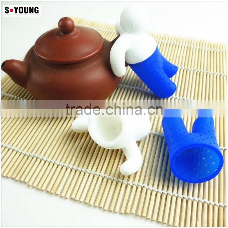 16158 Unique Cute Tea Strainer Silicone Tea Infuser Filter Teapot Teabags for Tea & Coffee Drinkware