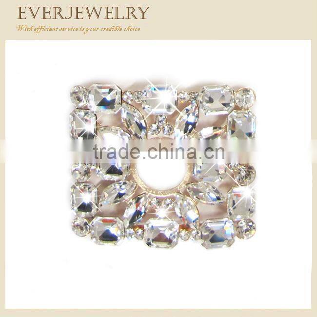 2017 fashion rhinestone metal shoe buckles for ladies sandal