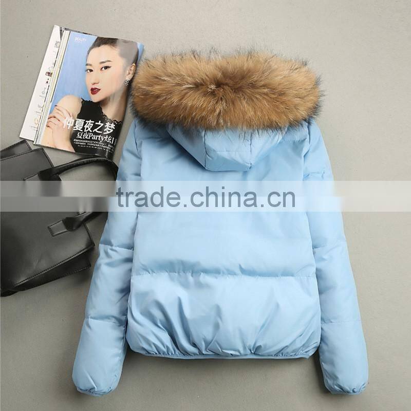 Latest Fashion Winter Short Down Jackets Woman Down Jacket Parka Winter 2016