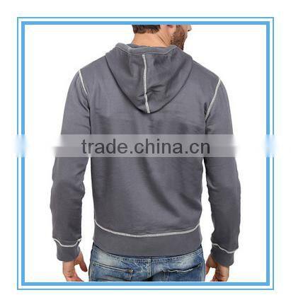 Men's Long Sleeve Contrast Stitch Hoodie