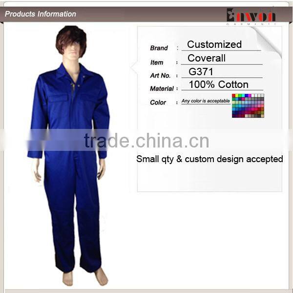 Fashion Design Mens 100% Cotton Coverall