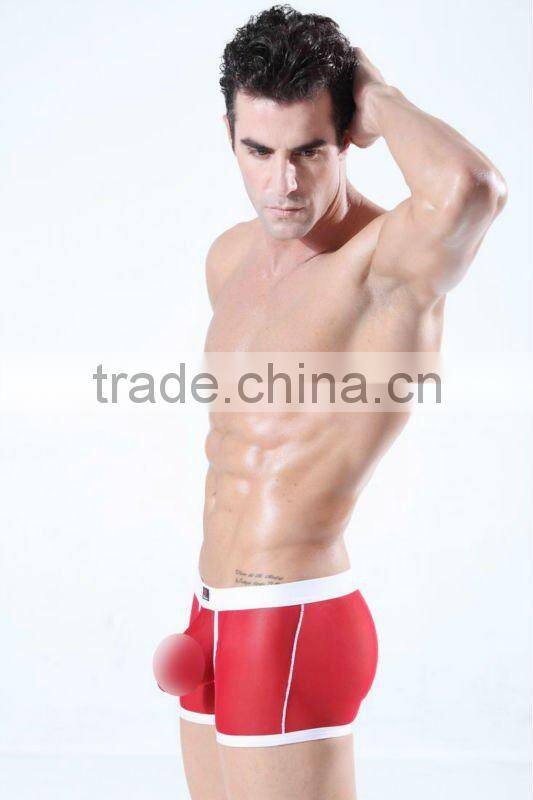 Wholesale men's sexy picture sheer mens underwear boxers nylon boxer shorts for men colorful panties