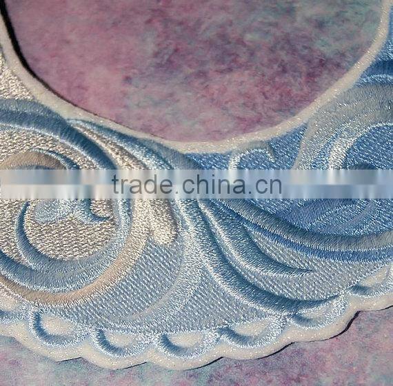 Custom high quality embroidered creative moon patch for clothes embroidery patch made in china choose size/color