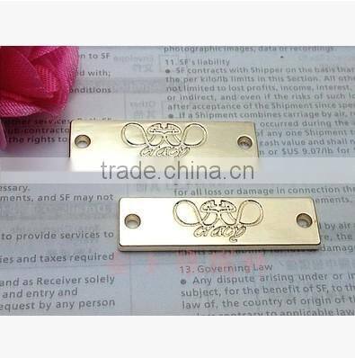 2015 customized zinc alloy tags,gold charm pendants for jewelry and handbag