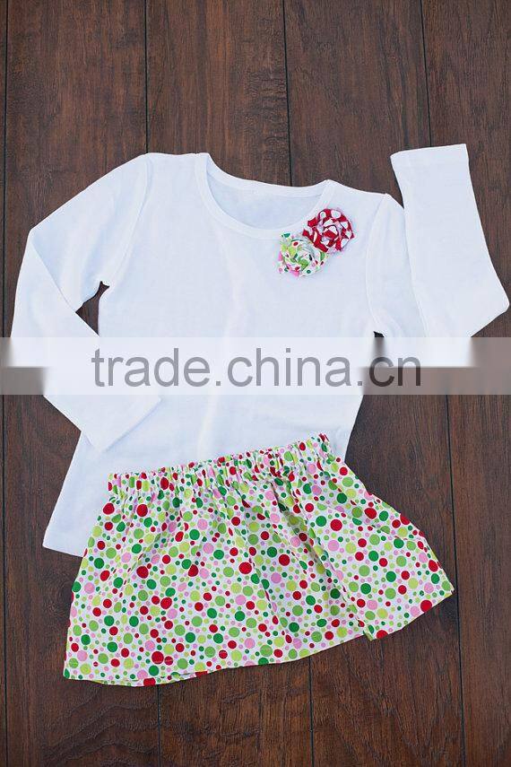 Christmas Tree Pattern Baby Top And Skirts Baby Girls' Clothing Sets