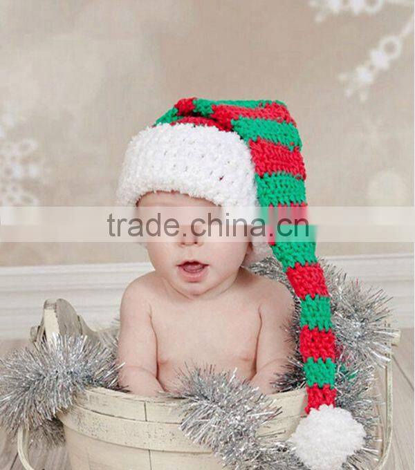 Funny winter crochet wool hat santa hat