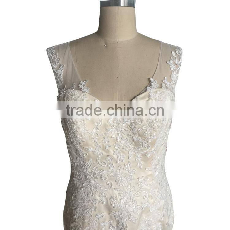 China OEM Long Wedding Dress/Tulle Wedding Gown