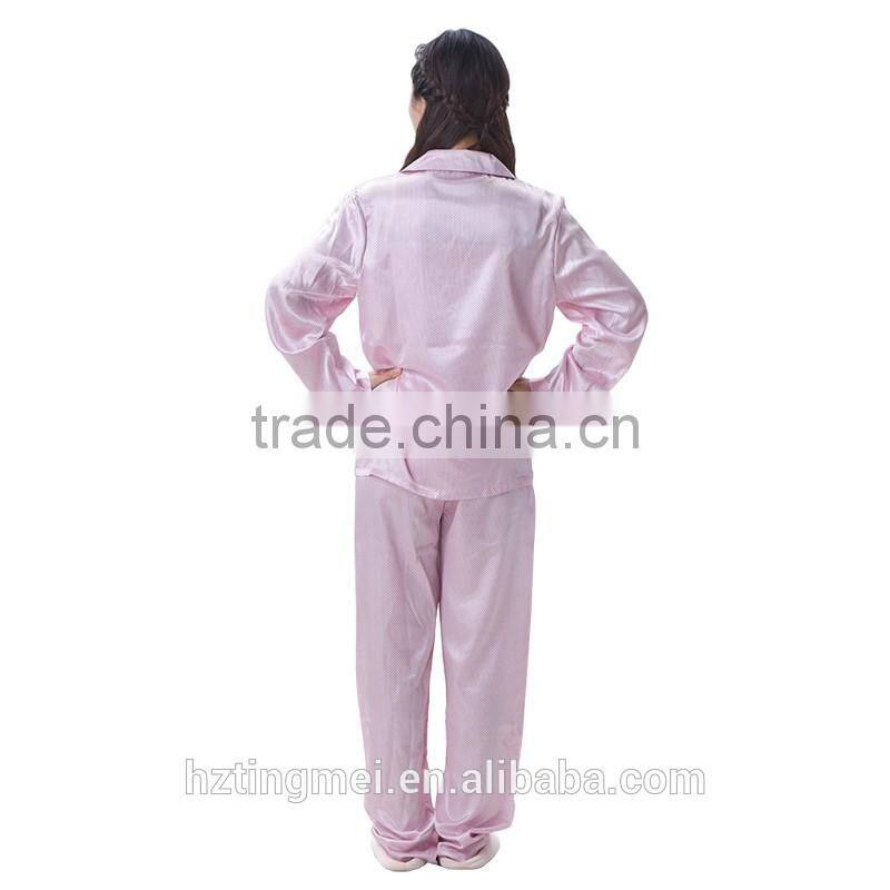 Women Couple easter satin pajamas with button