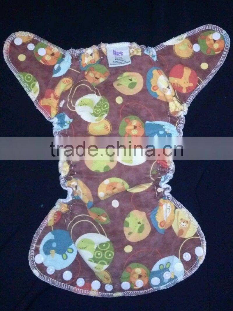 New Print Adjustable Baby Reusable Diapers