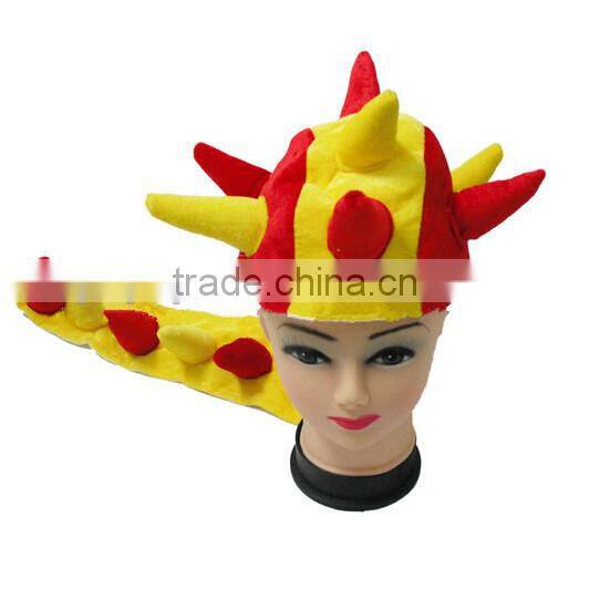 EN71 new style fashion comb plush yelloween adult party carnival hat