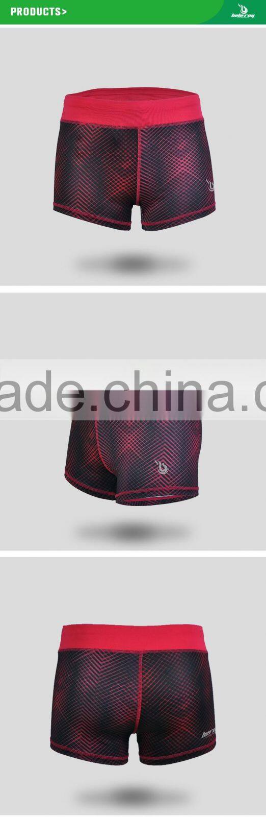 BEROY fashion gym short printed yoga pants for woman