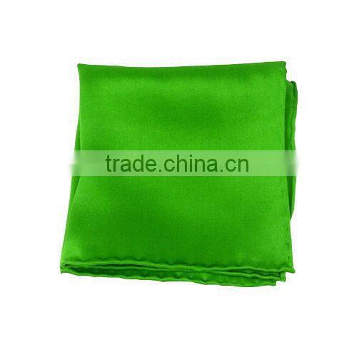 hand-rolled borders printed silk satin hankie