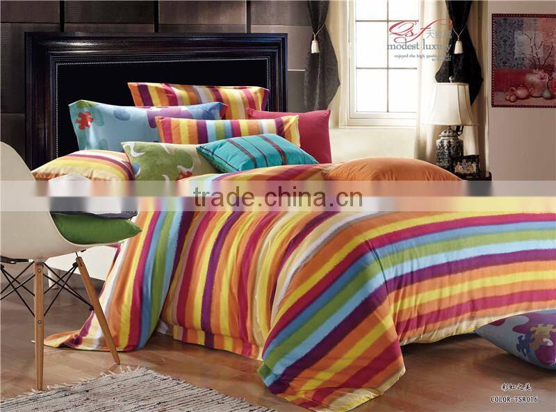 300T 100% egyptian cotton duvet cover bed cover flat sheet pillow case