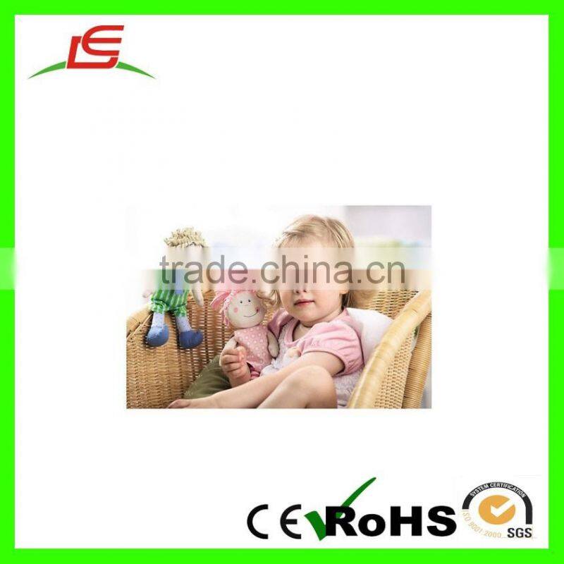 Cartoon Doll Guardian Angel Organic Plush Wearing Green Cloth Doll