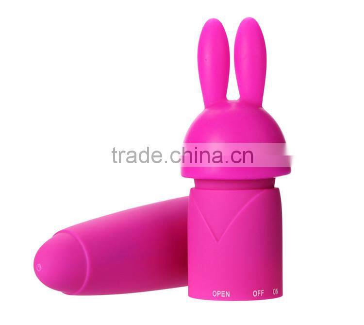 Rabbit Sex Toys Women Vibrator With 3 Caps G-spot Vibrating Sex Massage Machine