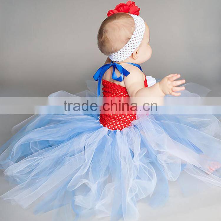 OEM many colors puffy blue toddler girls tutu dress M5051717