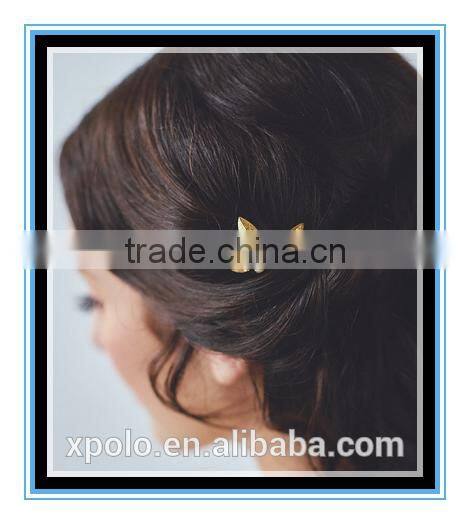 2016 fashion Gold Small Wedding Hair Combs Gold Leaf Bridal Hair Comb Yiwu wholesale