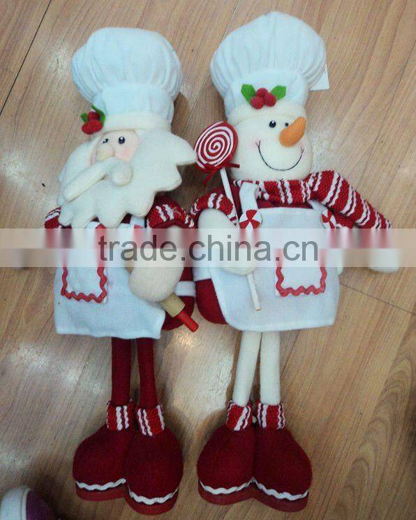 Lovely plush christmas handmade snowman toys