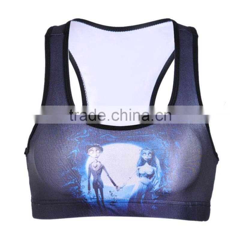 sexy women cycling sportswear crossed straps sports bra S131-8