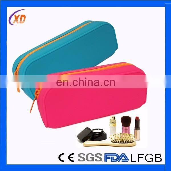 Fashion Customized Women Silicone Purse Metal Zipper bag