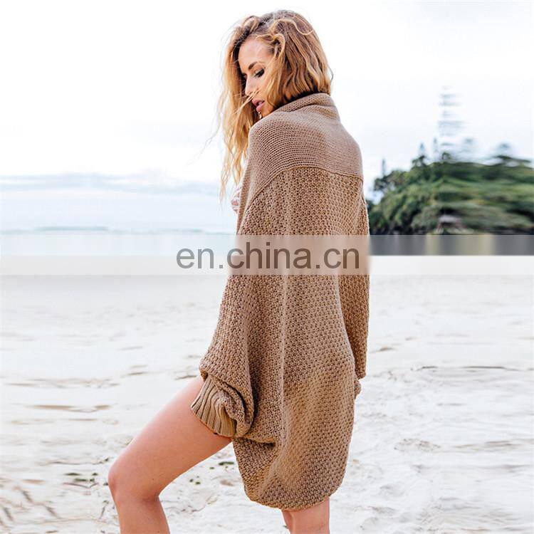 Latest long sleeves autumn and winter season warmer cardigan sweater KMY1289