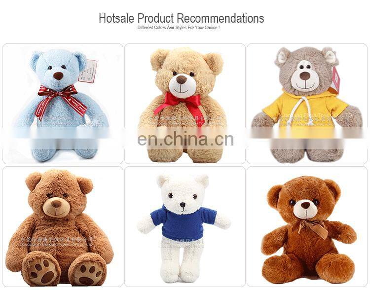 Wholesale China Factory Cream White Plush Stuffed Teddy Bear