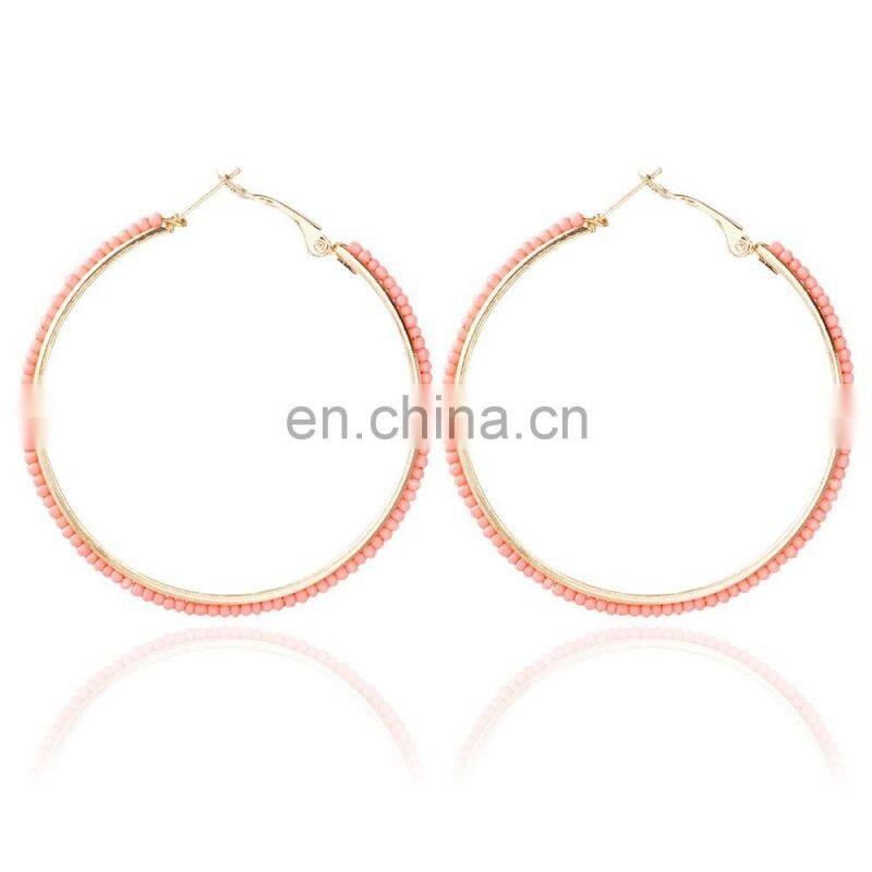Hotselling fashion fish hook round earrings