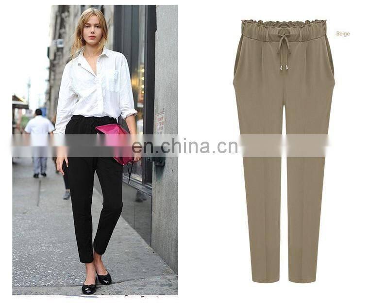 2017 summer harem pants size extra large fat women pants slacks trousers