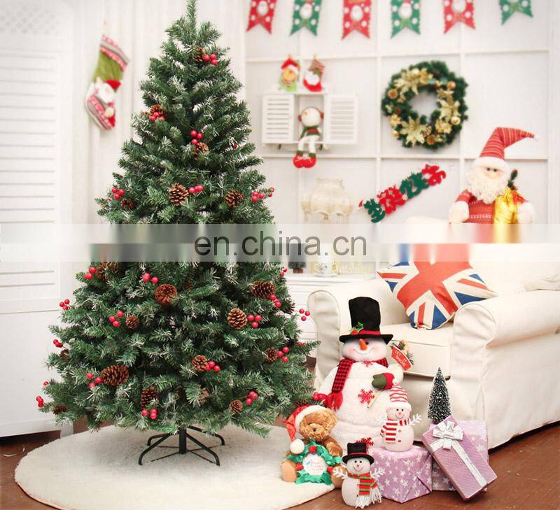 Custom 7ft Quality Beautiful Large Realistic Artificial Christmas Trees Stand Outdoor Christmas Decoration