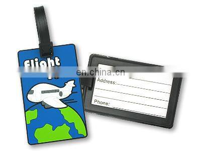 Customed Plastic PVC material luggage tag or bag tag or name tag