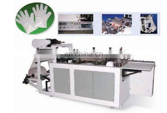 High efficiency WTPE-500 disposable film gloves making machine,plastic gloves machine
