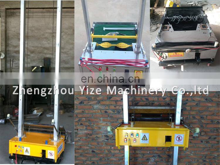 Automatic plastering machine for wall
