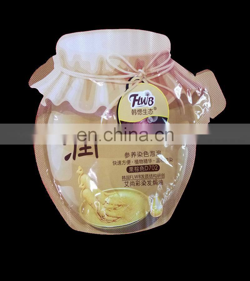 Irregular shape double Material shampoo and shower gel Sachet Packing Machine