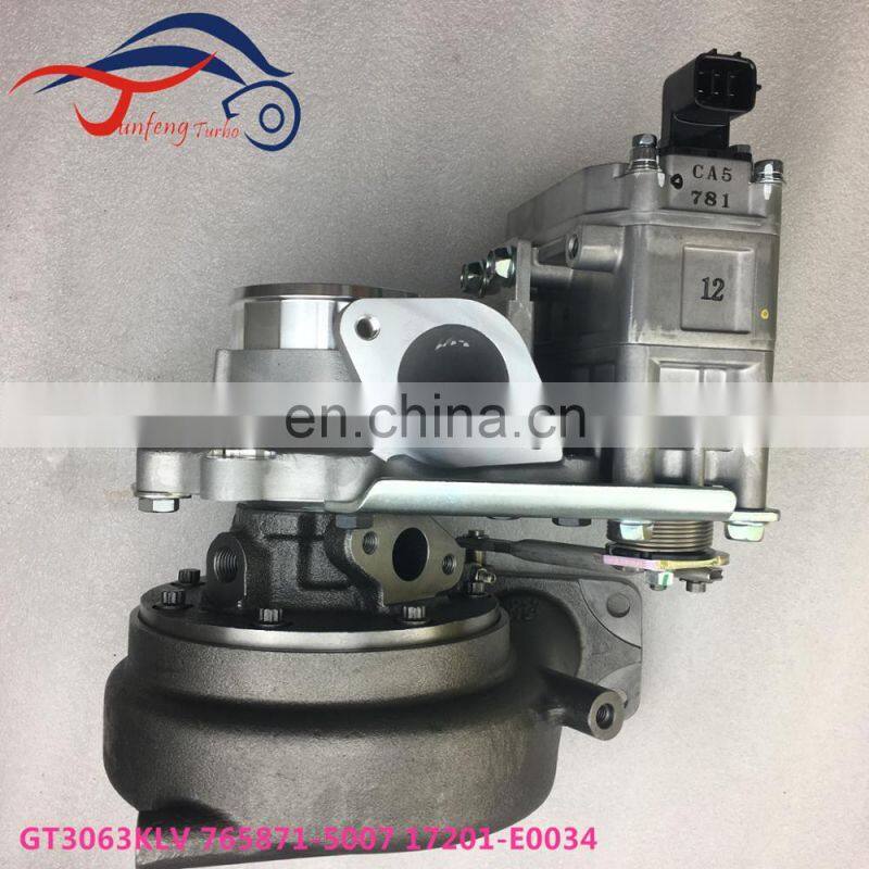 GT2563KLV GT3063KLV Turbo 765871-0007 17201-E0034A Turbocharger for Hino Dutro Truck N04C 4.0L Engine