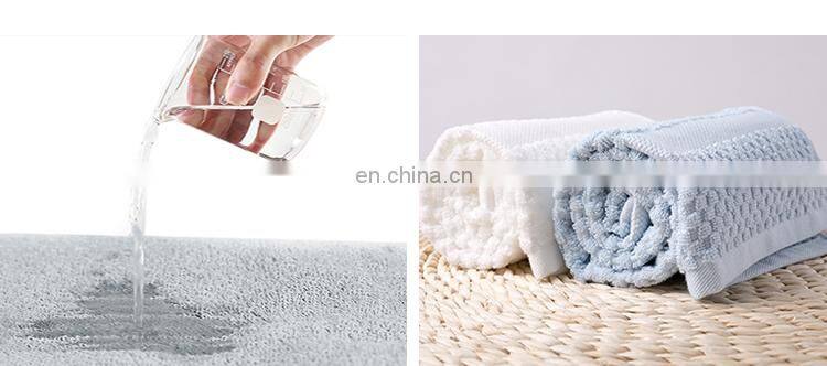 2018 High absorbent organic cotton plain woven rectangle figured beach face towels